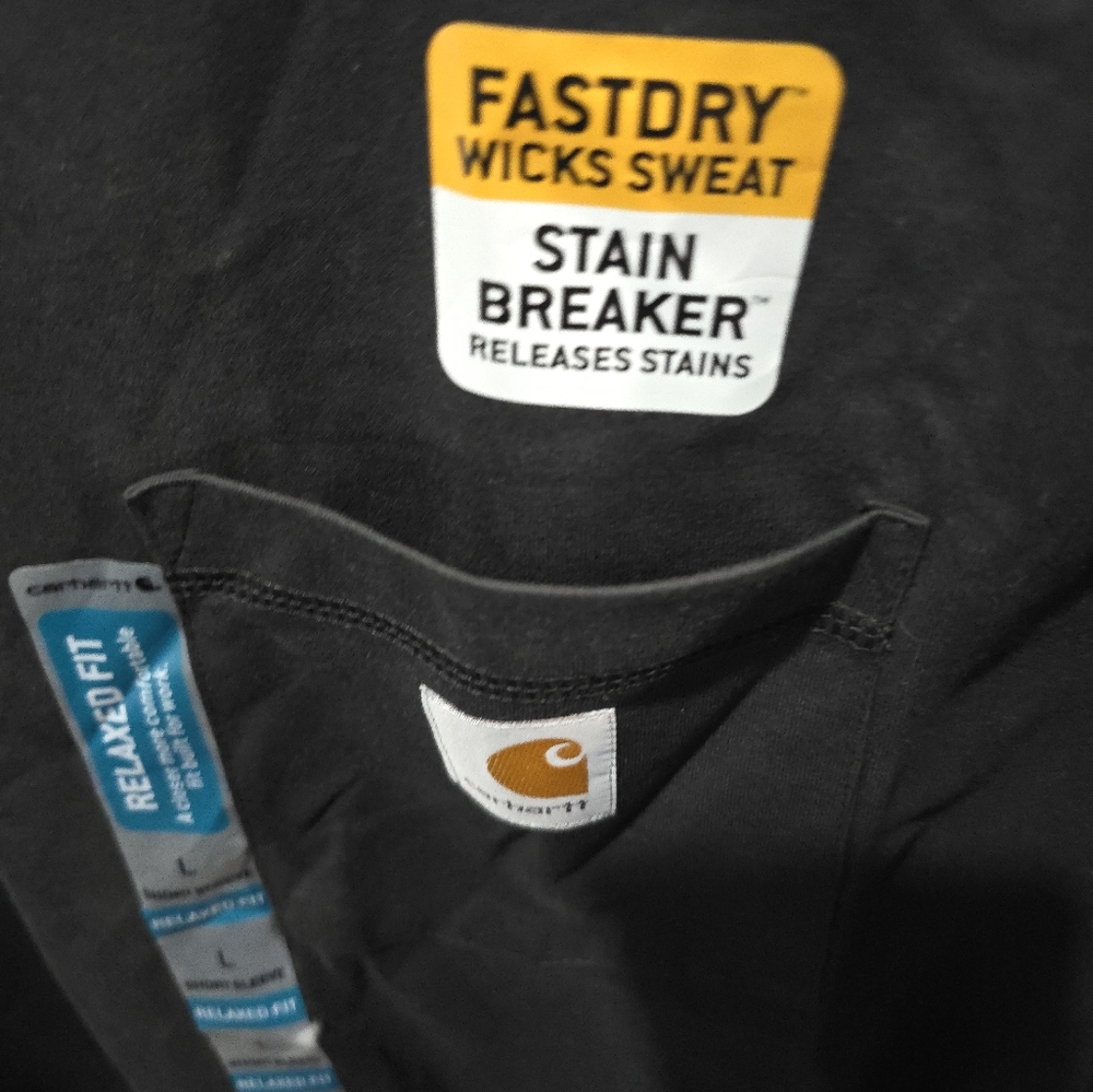 NWT Size Large Carhartt Black Graphic T-Shirt - Picture 2 of 8